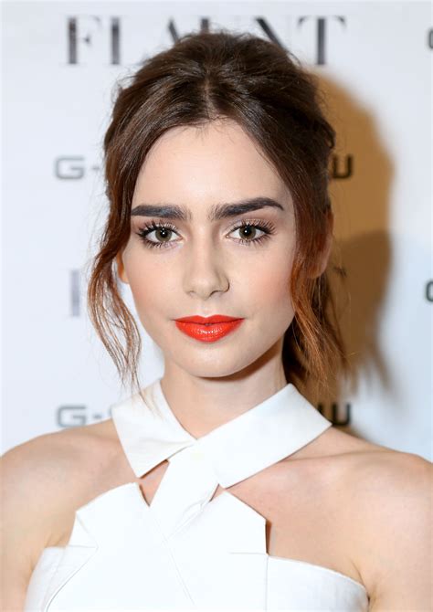 lily collins makeup routine